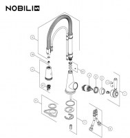RECAMBIOS MONOMANDO COCINA CHARLIE NOBILI